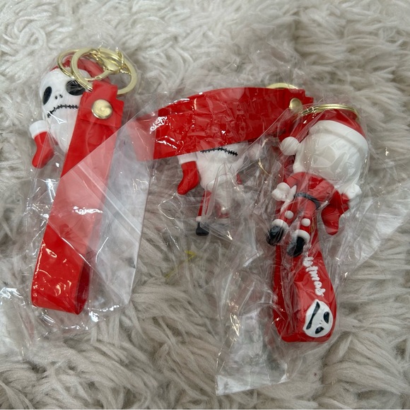 Disneys Nightmare Before Christmas Jack Skellington Rubber Keychain unisex NEW - Picture 10 of 11